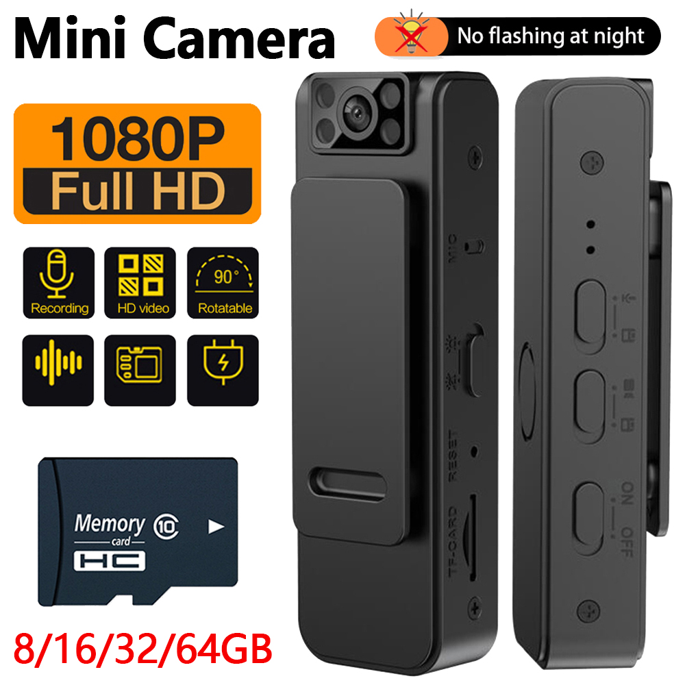 NEW Wifi Mini Camera Small Video Camcorder Portable Micro Camera Body Cam Pocket Loop Recording Cam Night Vision Magnetic